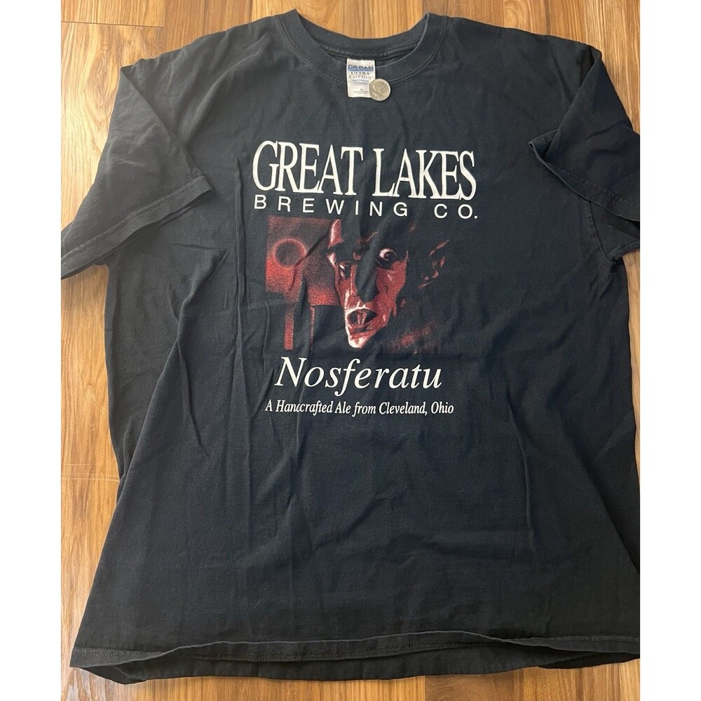 Great Lakes Brewing Cleveland Ohio Nosferatu T-Shirt XL Y2K